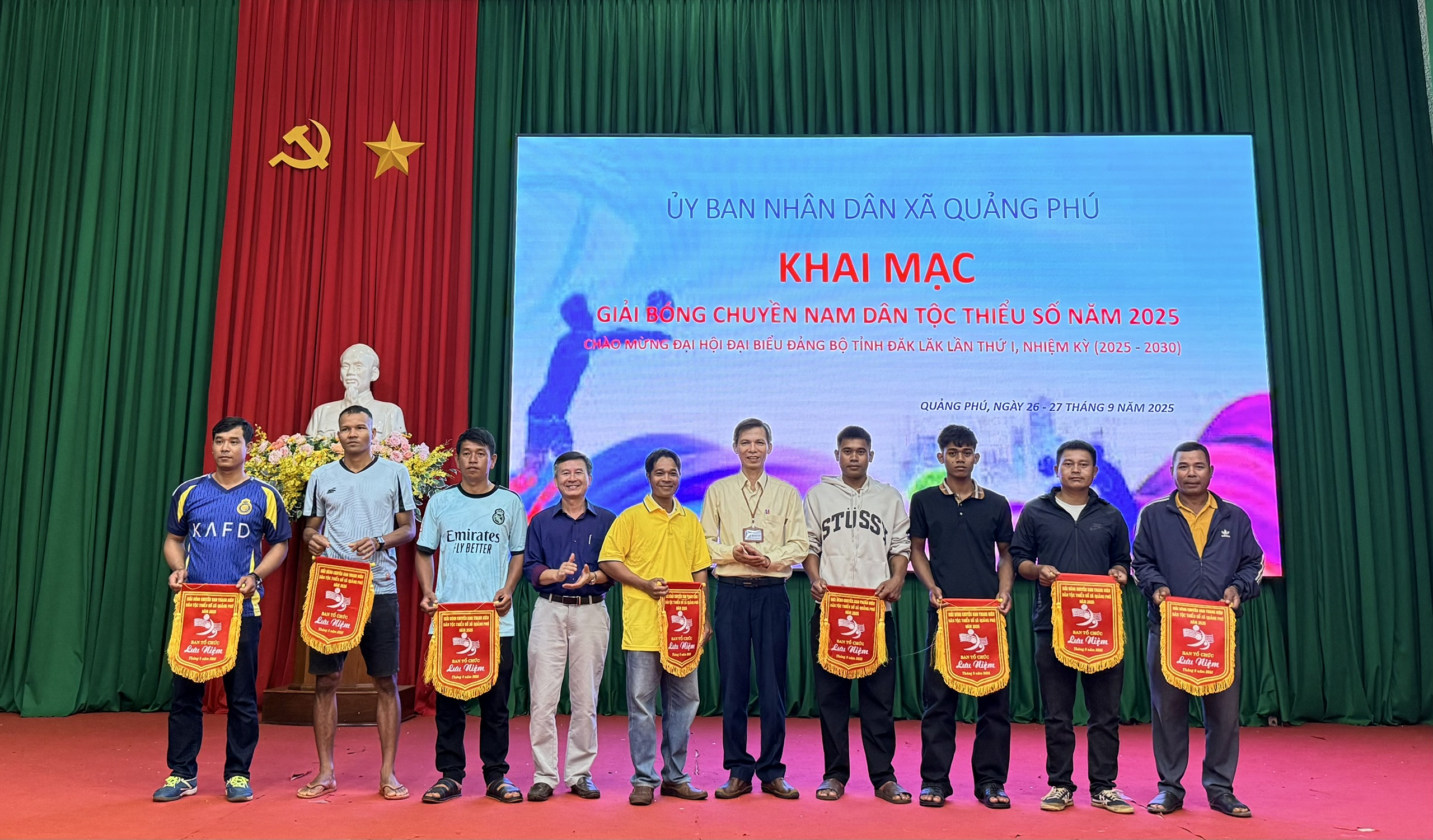 Xã Quảng Phú khai mạc giải bóng chuyền nam thanh niên dân tộc thiểu số năm 2025